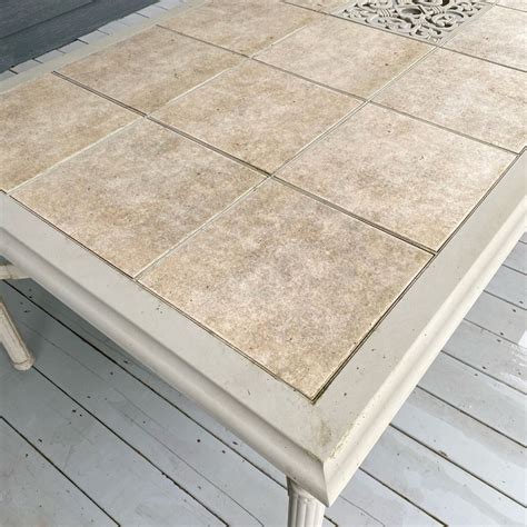 ceramic tile replacement for patio table